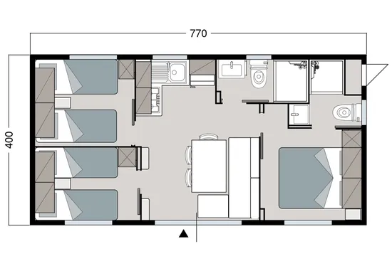 Planimetria della mobile home Diamond